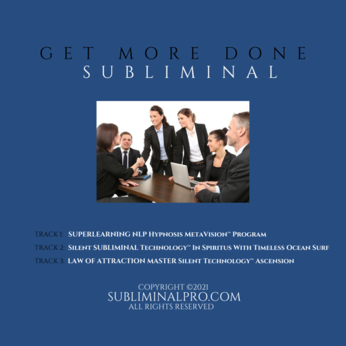 Get More Done Subliminal
