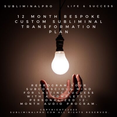 12 Month Bespoke Subliminal Transformation Plan